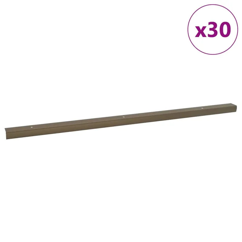 Laiptų profiliai 30 pcs Ruda 67 x 3.5 x 3 cm Aliuminis