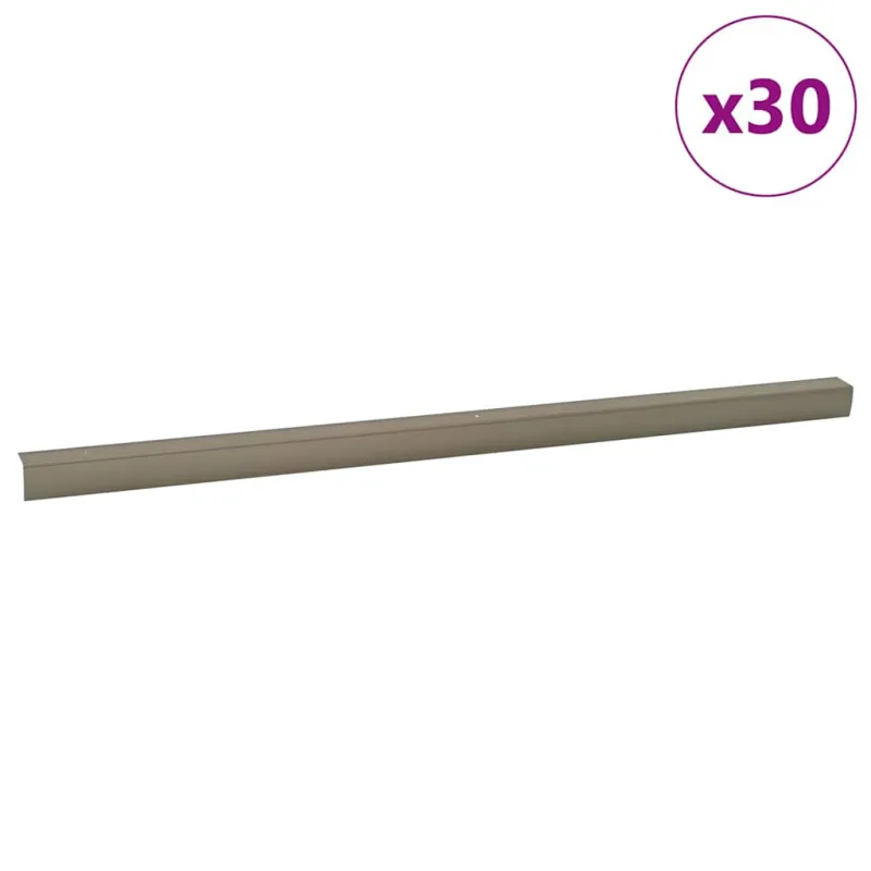 Laiptų profiliai 30 pcs šampano 67 x 3.5 x 3 cm Aliuminis