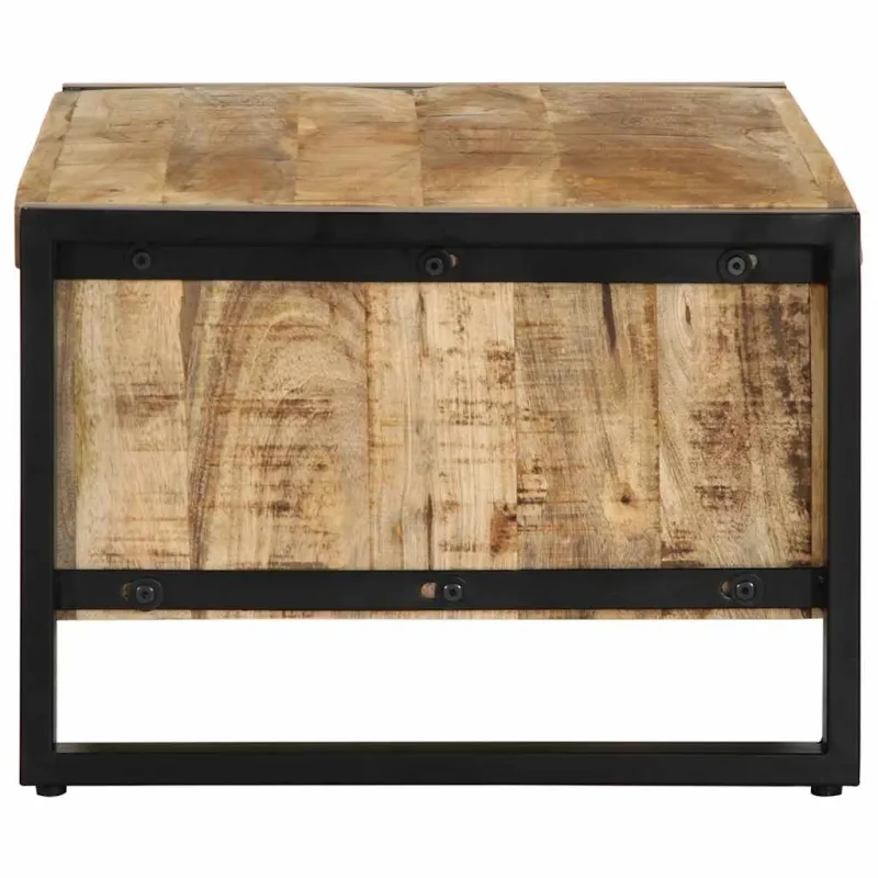 Kavos staliukas 90x50x36 cm Masyvus Rough Wood Mango
