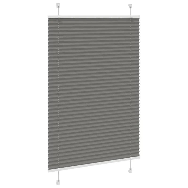 Plisuotas roletas antracitas 90x100 cm audinio plotis 89,4 cm