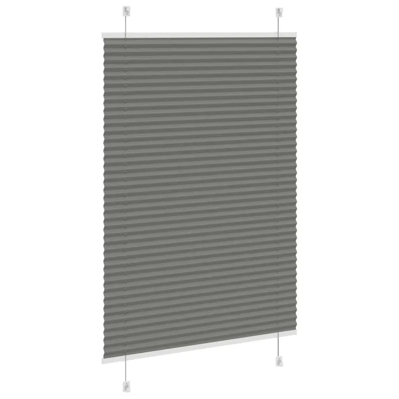 Plisuotos žaliuzės antracitas 100x100 cm audinio plotis 99,4 cm