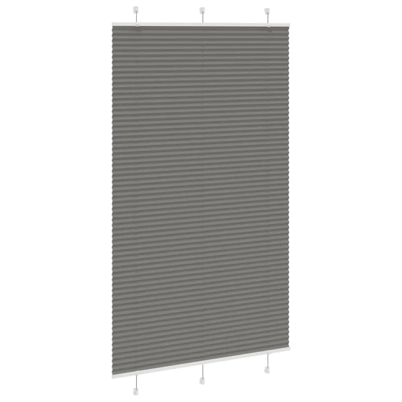 Plisuotas roletas antracitas 115x200 cm audinio plotis 114,4 cm