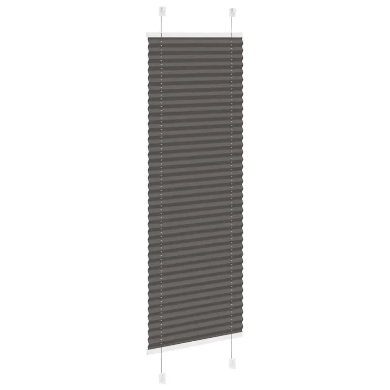 Plisuota žaliuze juoda 40x100 cm audinio plotis 39,4 cm