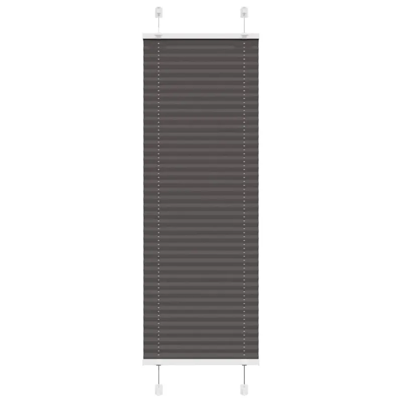 Plisuota žaliuze juoda 45x100 cm audinio plotis 44,4 cm