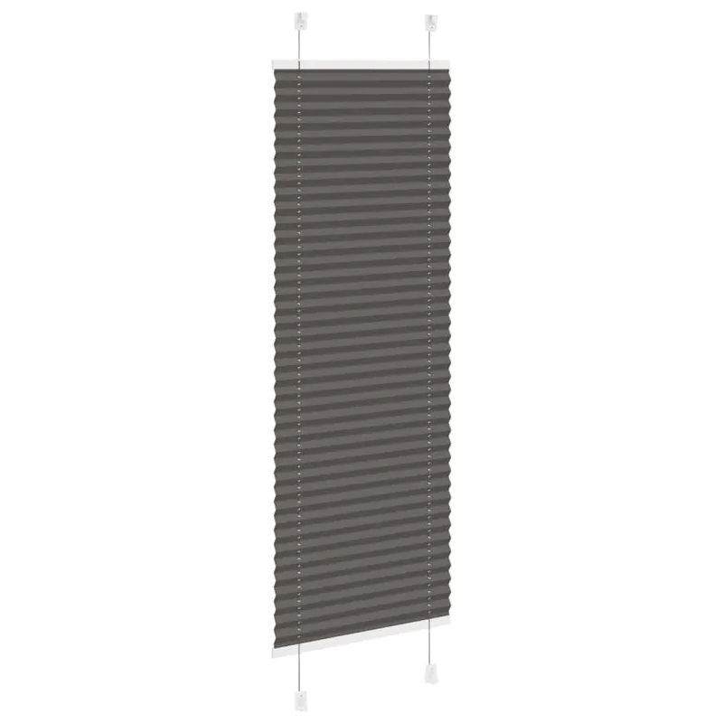 Plisuota žaliuze juoda 50x100 cm audinio plotis 49,4 cm