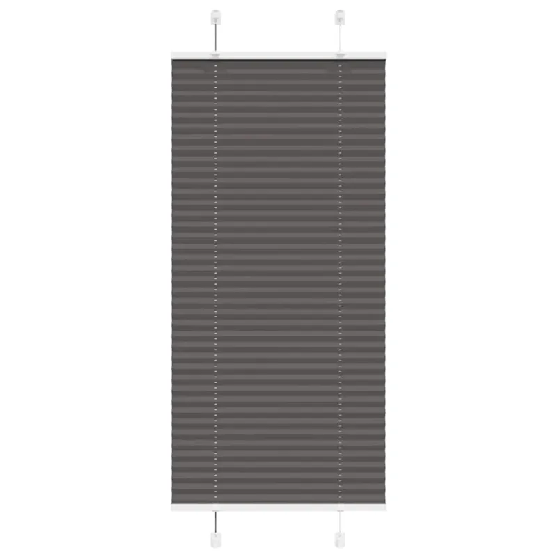 Plisuota žaliuze juoda 55x100 cm audinio plotis 54,4 cm