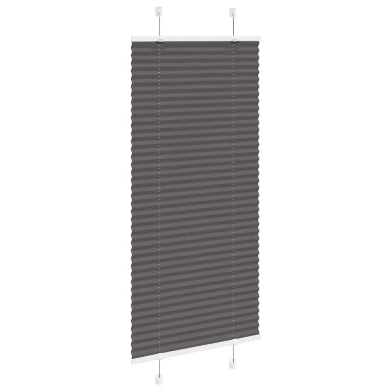 Plisuota žaliuze juoda 55x100 cm audinio plotis 54,4 cm