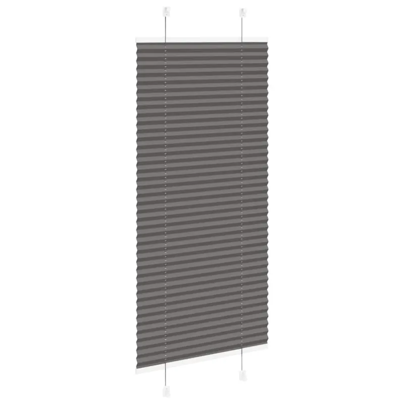 Plisuota žaliuze juoda 55x100 cm audinio plotis 54,4 cm