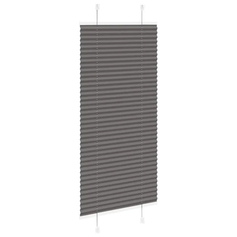 Plisuota žaliuze juoda 65x100 cm audinio plotis 64,4 cm