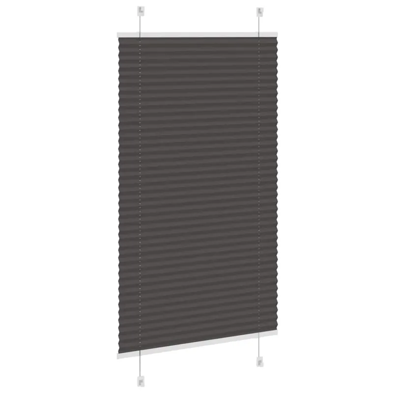 Plisuota žaliuze juoda 70x100 cm audinio plotis 69,4 cm