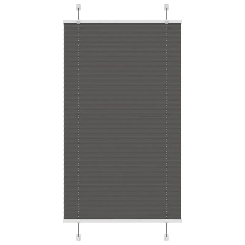 Plisuota žaliuze juoda 75x100 cm audinio plotis 74,4 cm