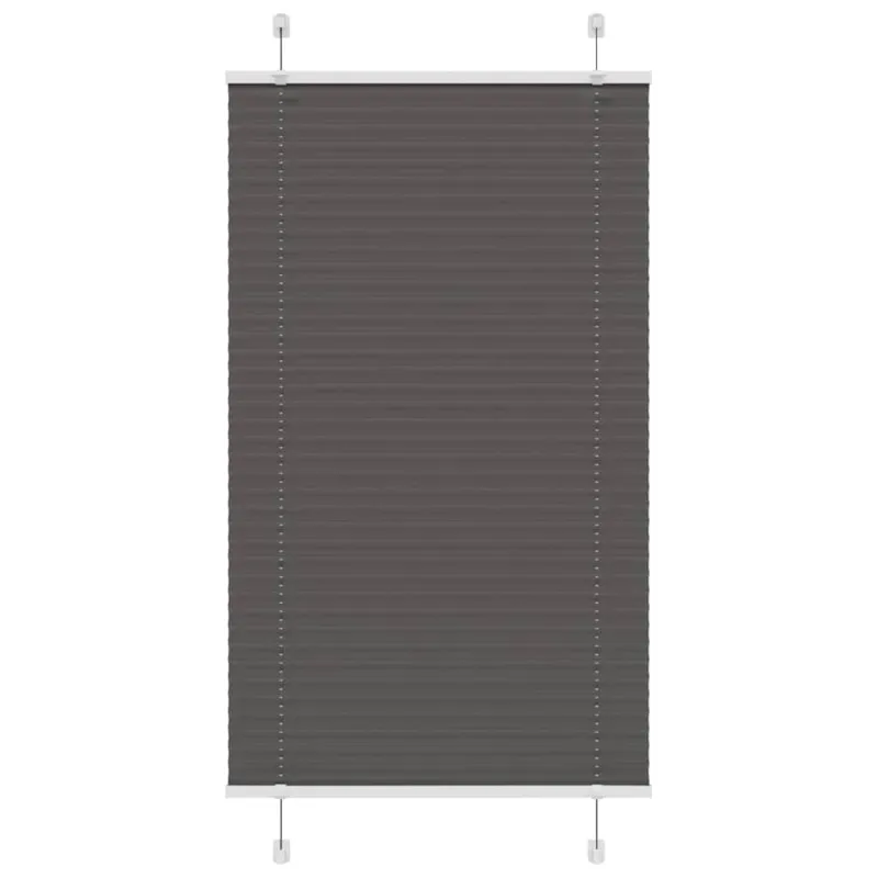 Plisuota žaliuze juoda 80x100 cm audinio plotis 79,4 cm