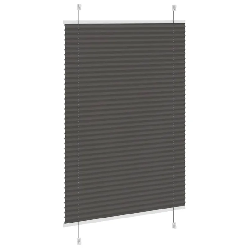 Plisuota žaliuze juoda 90x100 cm audinio plotis 89,4 cm