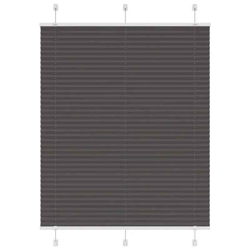 Plisuota žaliuze juoda 110x100 cm audinio plotis 109,4 cm
