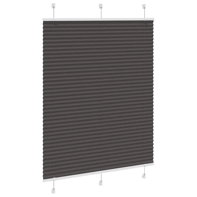Plisuota žaliuze juoda 110x100 cm audinio plotis 109,4 cm