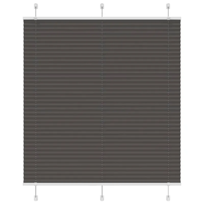 Plisuota žaliuze juoda 115x100 cm audinio plotis 114,4 cm