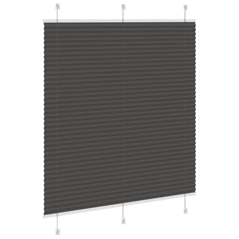Plisuota žaliuze juoda 115x100 cm audinio plotis 114,4 cm