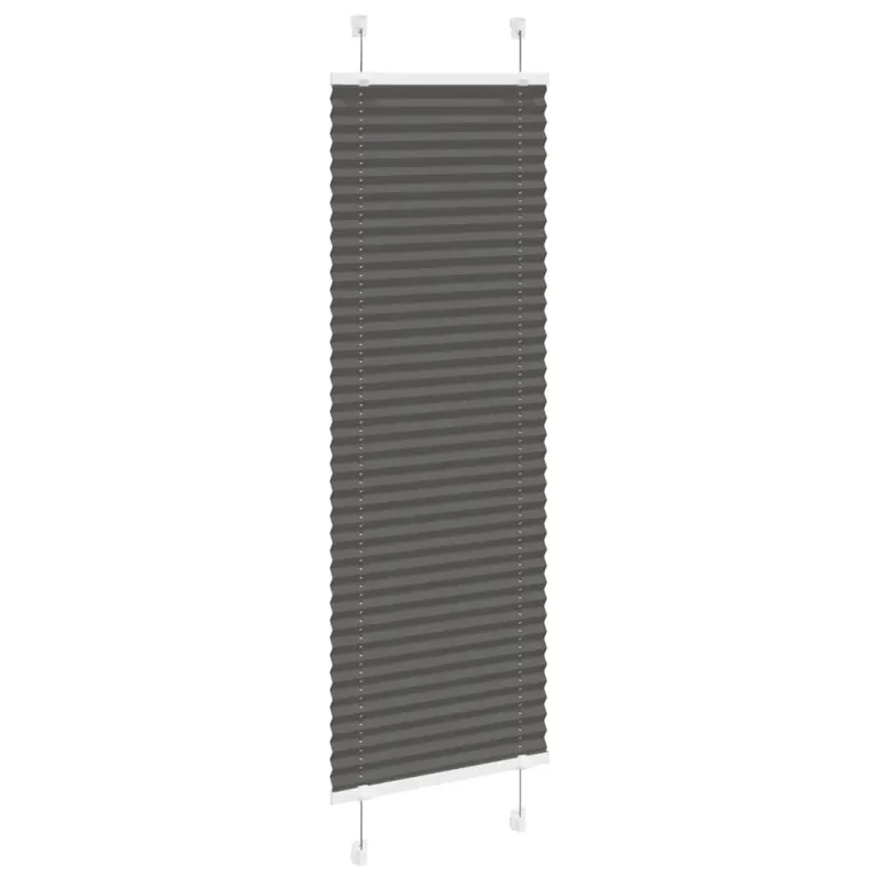 Plisuota žaliuze juoda 40x150 cm audinio plotis 39,4 cm