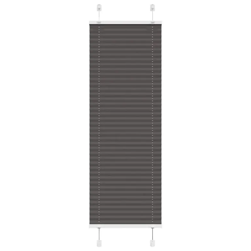 Plisuota žaliuze juoda 45x150 cm audinio plotis 44,4 cm