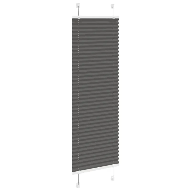 Plisuota žaliuze juoda 50x150 cm audinio plotis 49,4 cm