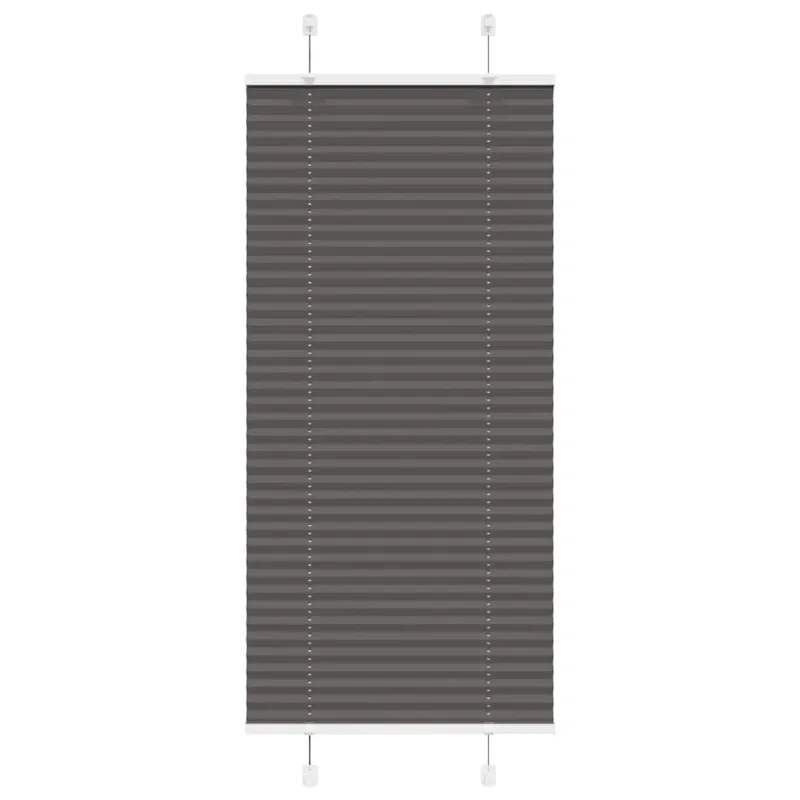 Plisuota žaliuze juoda 55x150 cm audinio plotis 54,4 cm