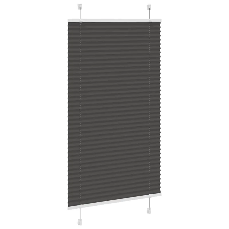 plisuota žaliuze juoda 75x150 cm audinio plotis 74,4 cm