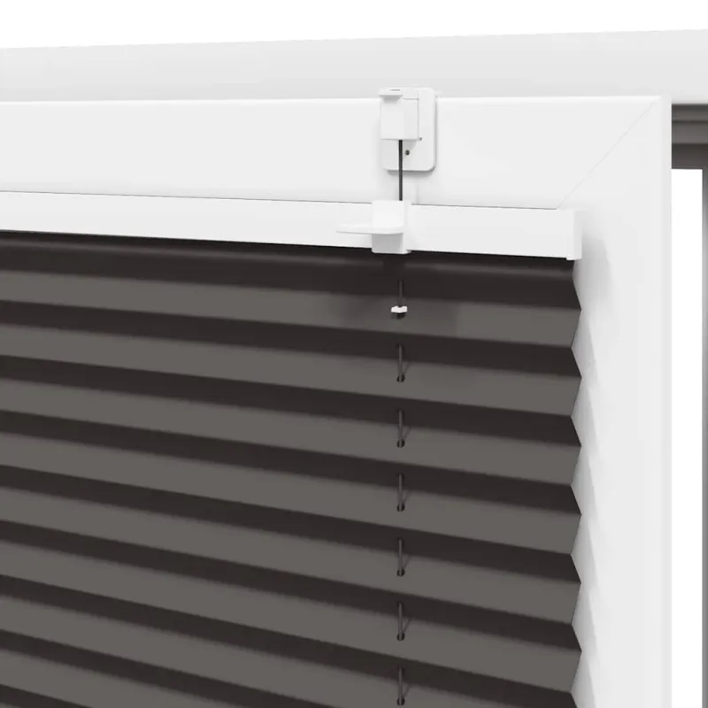 plisuota žaliuze juoda 75x150 cm audinio plotis 74,4 cm