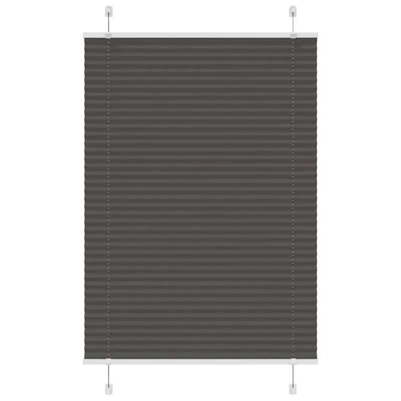 Plisuota žaliuze juoda 85x150 cm audinio plotis 84,4 cm