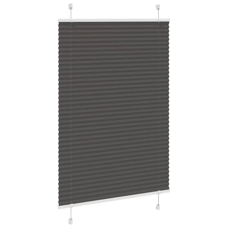 Plisuota žaliuze juoda 100x150 cm audinio plotis 99,4 cm