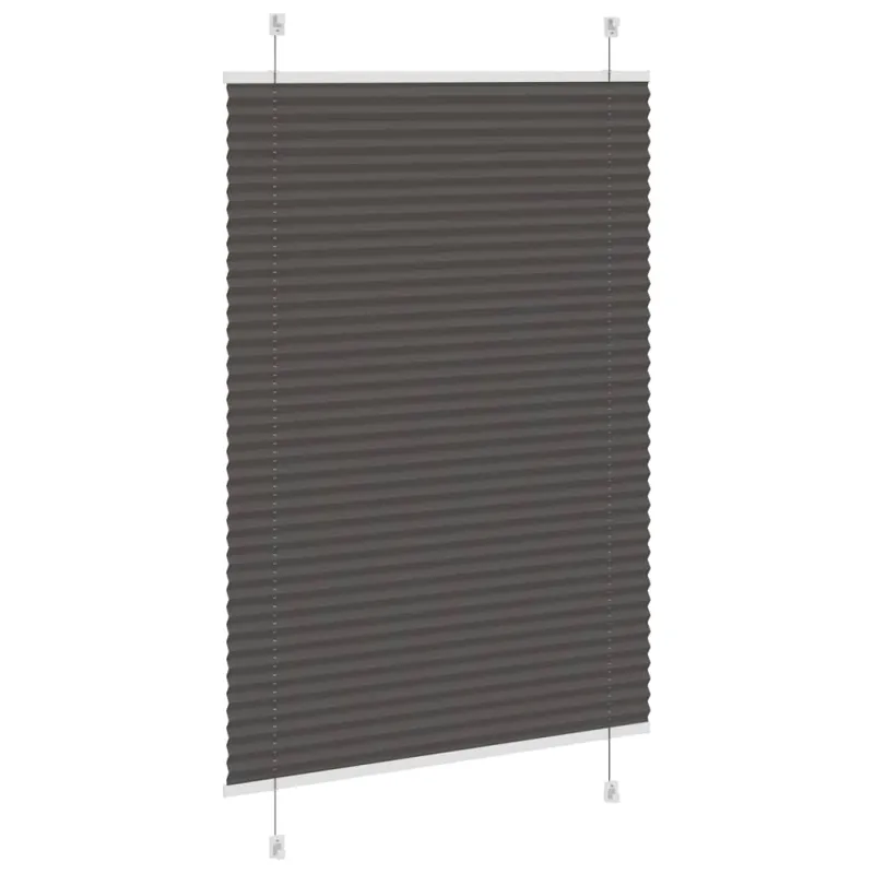 Plisuota žaliuze juoda 100x150 cm audinio plotis 99,4 cm