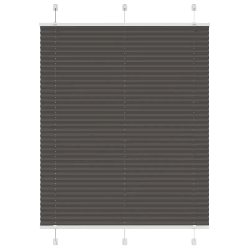 Plisuota žaliuze juoda 105x150 cm audinio plotis 104,4 cm