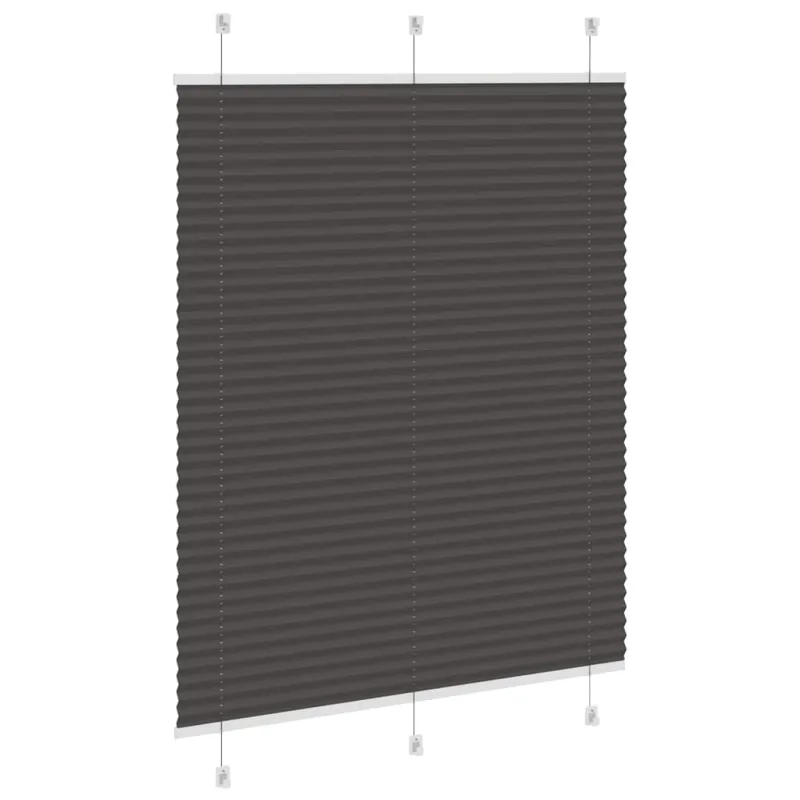 Plisuota žaliuze juoda 105x150 cm audinio plotis 104,4 cm