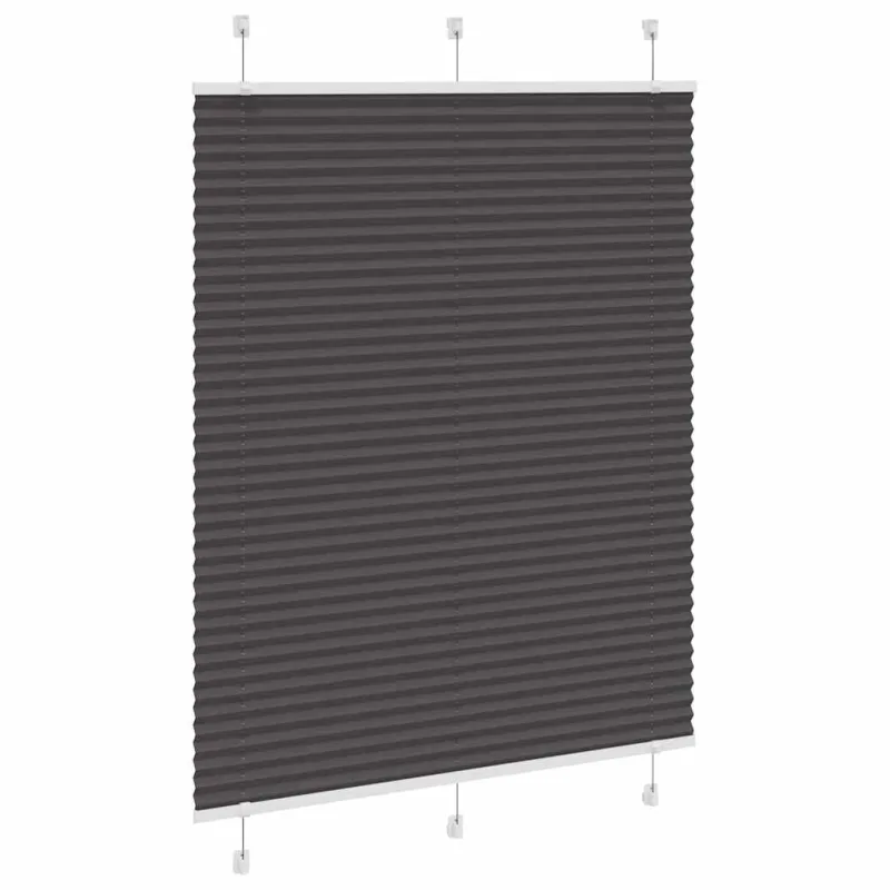 Plisuota žaliuze juoda 110x150 cm audinio plotis 109,4 cm