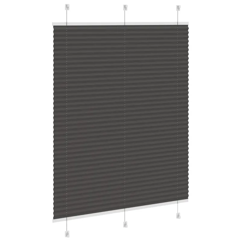 Plisuota žaliuze juoda 110x150 cm audinio plotis 109,4 cm