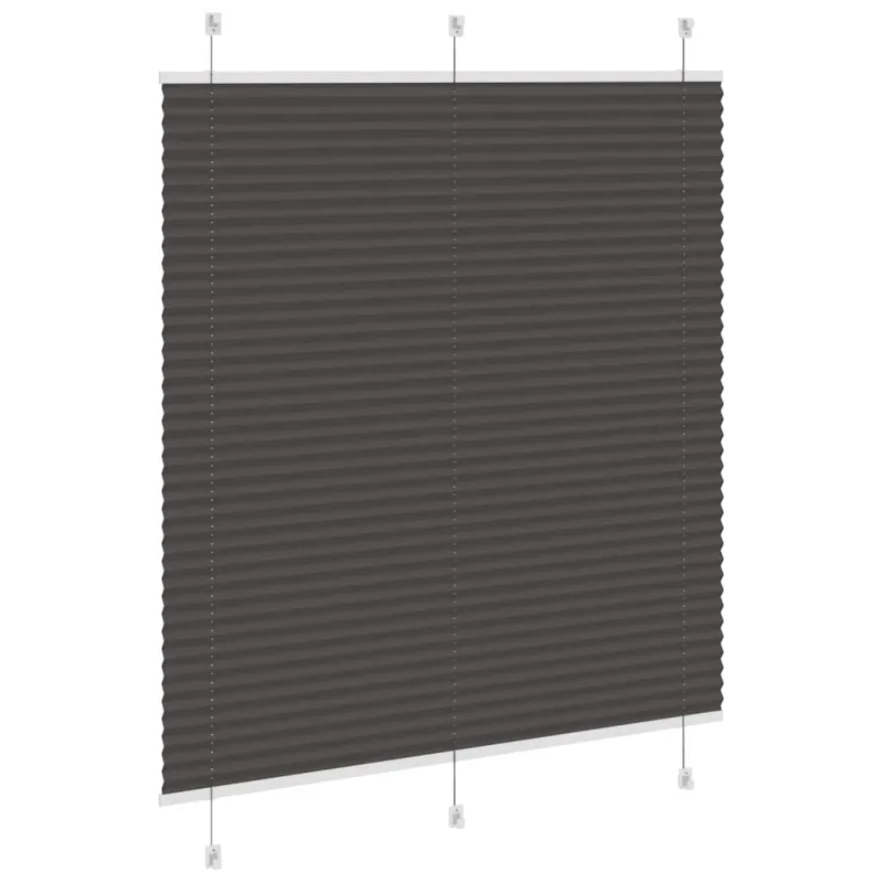 Plisuota žaliuze juoda 120x150 cm audinio plotis 119,4 cm