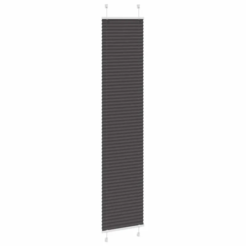 Plisuota žaliuze juoda 40x200 cm audinio plotis 39,4 cm