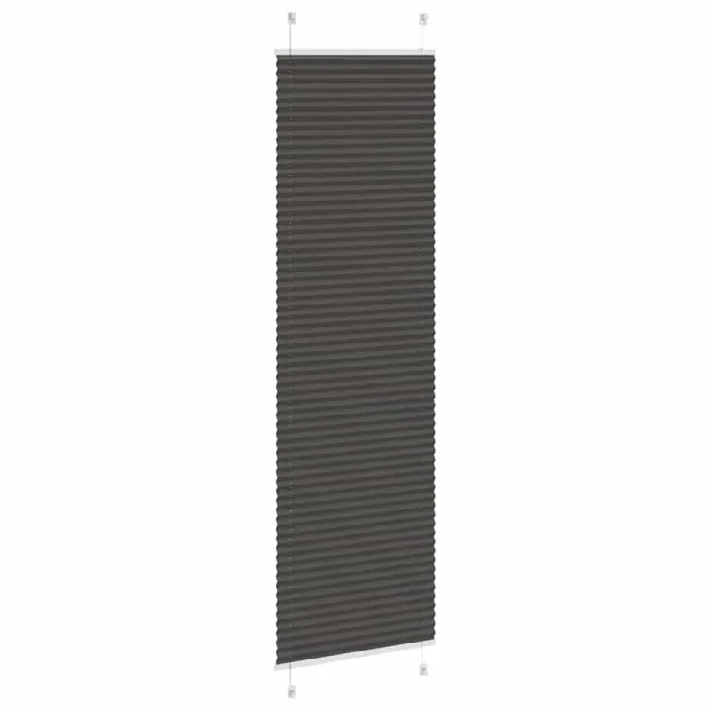 Plisuota žaliuze juoda 60x200 cm audinio plotis 59,4 cm