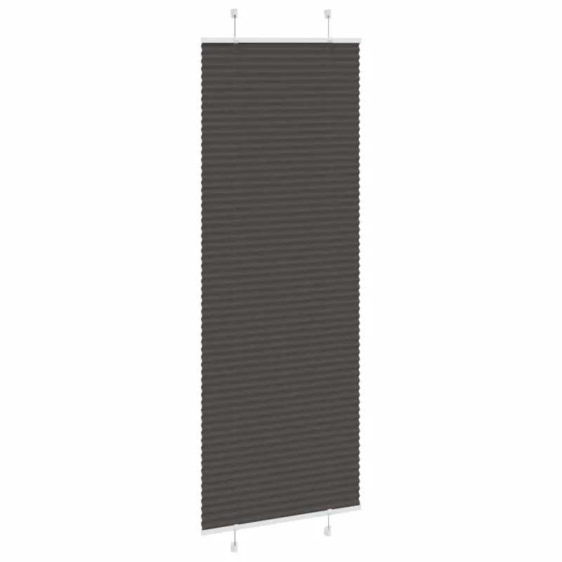 Plisuota žaliuze juoda 70x200 cm audinio plotis 69,4 cm