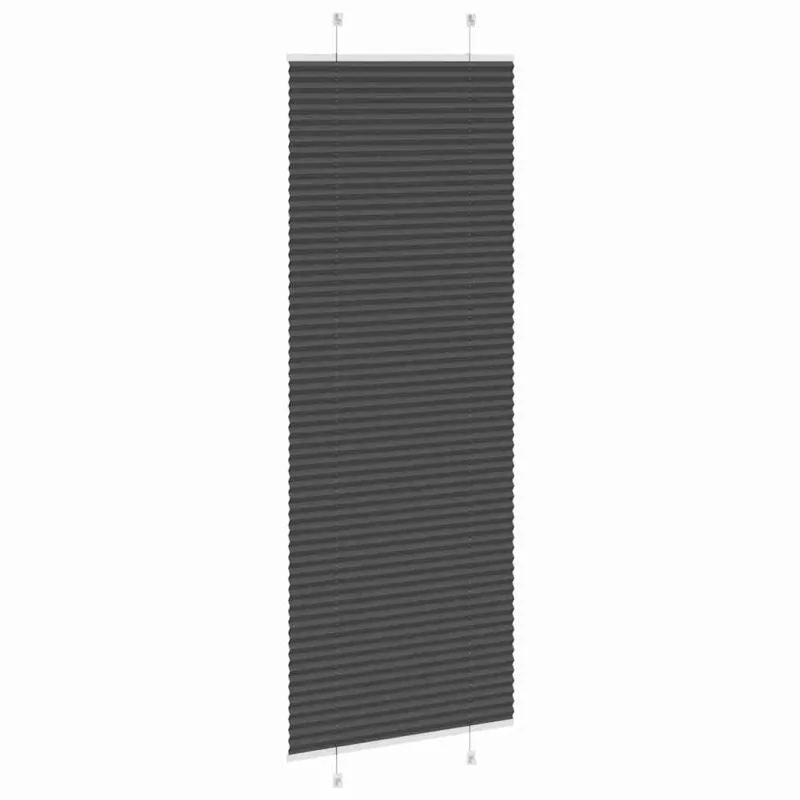Plisuota žaliuze juoda 70x200 cm audinio plotis 69,4 cm