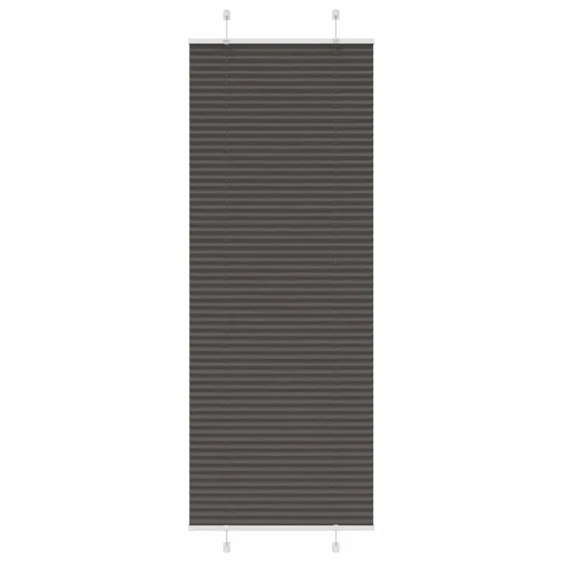 Plisuota žaliuze juoda 80x200 cm audinio plotis 79,4 cm