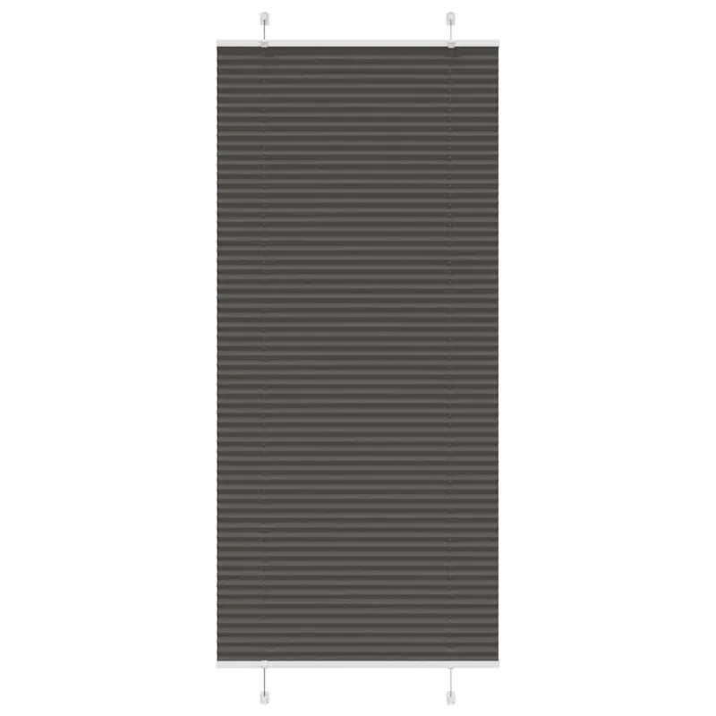 Plisuota žaliuze juoda 90x200 cm audinio plotis 89,4 cm