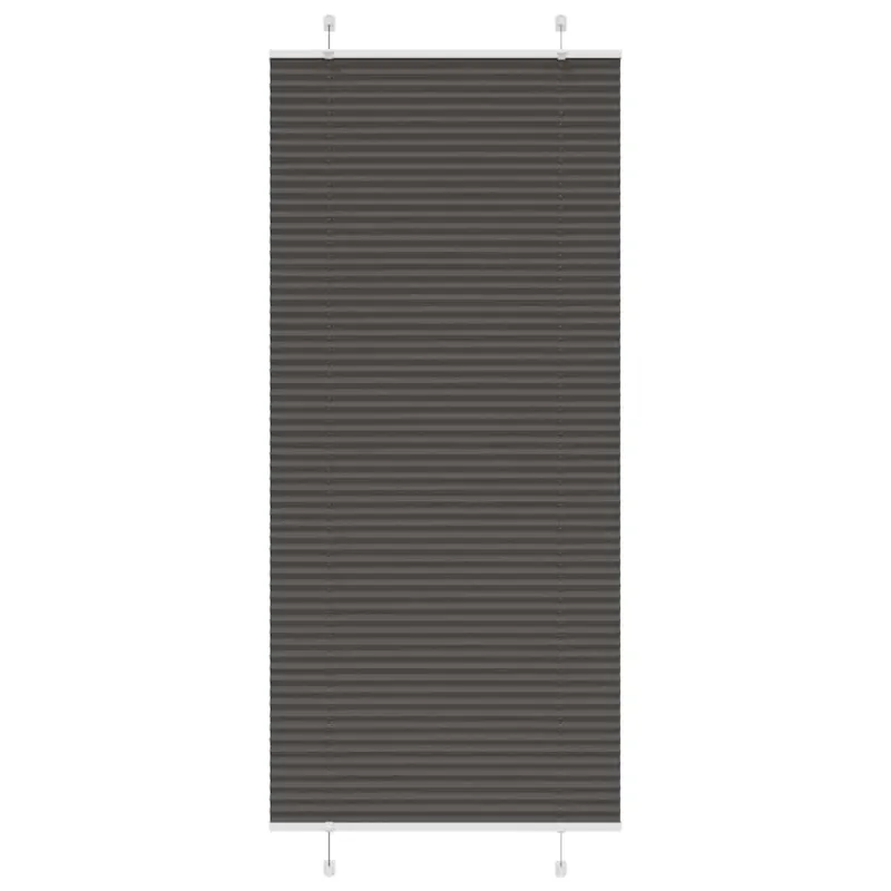 Plisuota žaliuze juoda 95x200 cm audinio plotis 94,4 cm