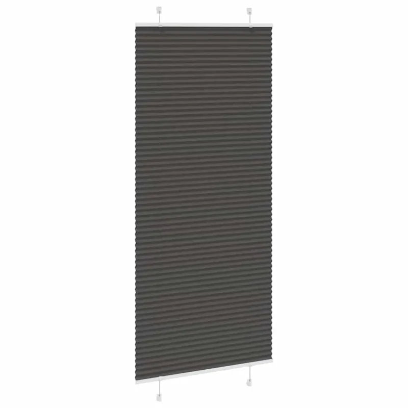 Plisuota žaliuze juoda 100x200 cm audinio plotis 99,4 cm