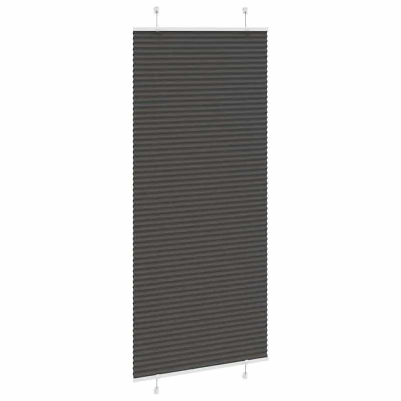 Plisuota žaliuze juoda 100x200 cm audinio plotis 99,4 cm