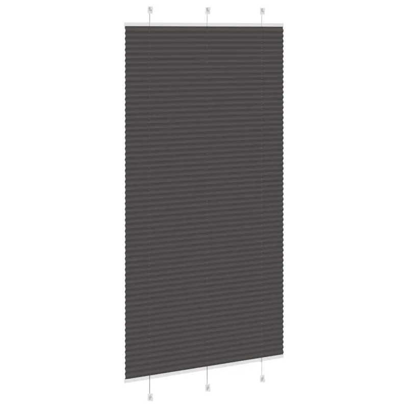 Plisuota žaliuze juoda 105x200 cm audinio plotis 104,4 cm