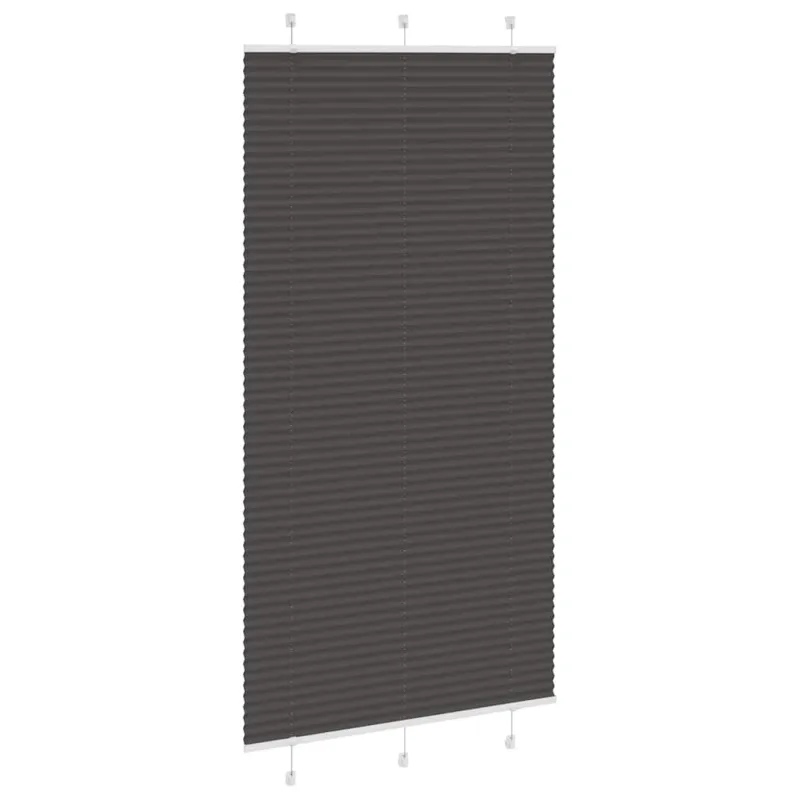 Plisuota žaliuze juoda 110x200 cm audinio plotis 109,4 cm