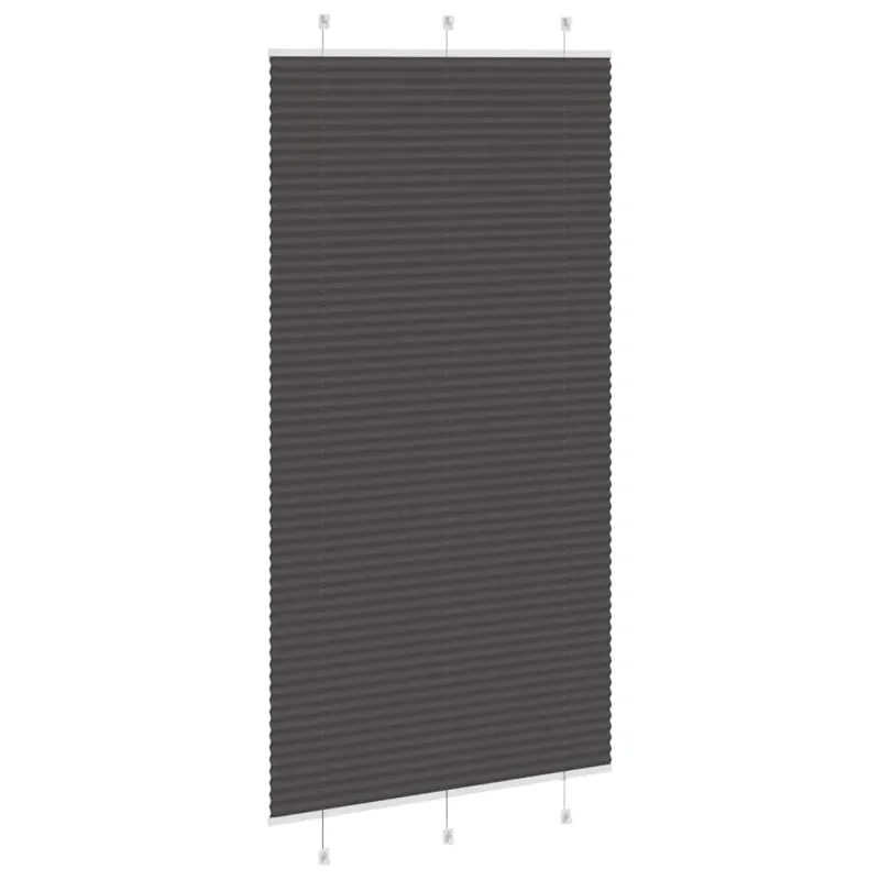 Plisuota žaliuze juoda 110x200 cm audinio plotis 109,4 cm
