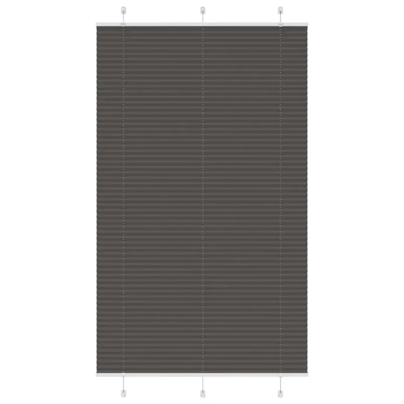 Plisuota žaliuze juoda 115x200 cm audinio plotis 114,4 cm