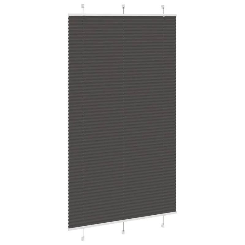 Plisuota žaliuze juoda 115x200 cm audinio plotis 114,4 cm
