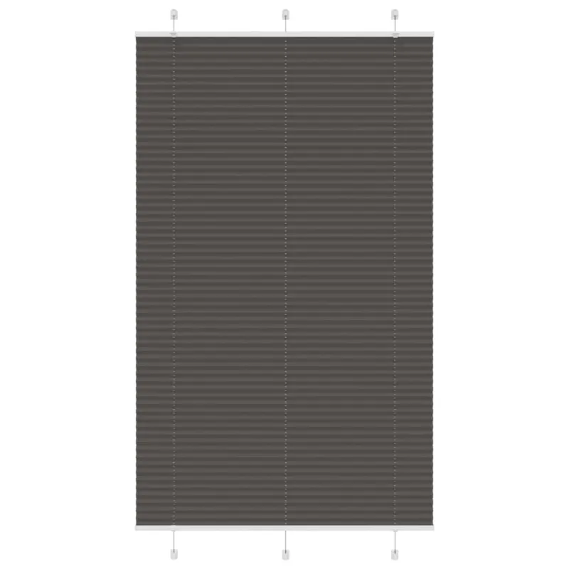 Plisuota žaliuze juoda 120x200 cm audinio plotis 119,4 cm
